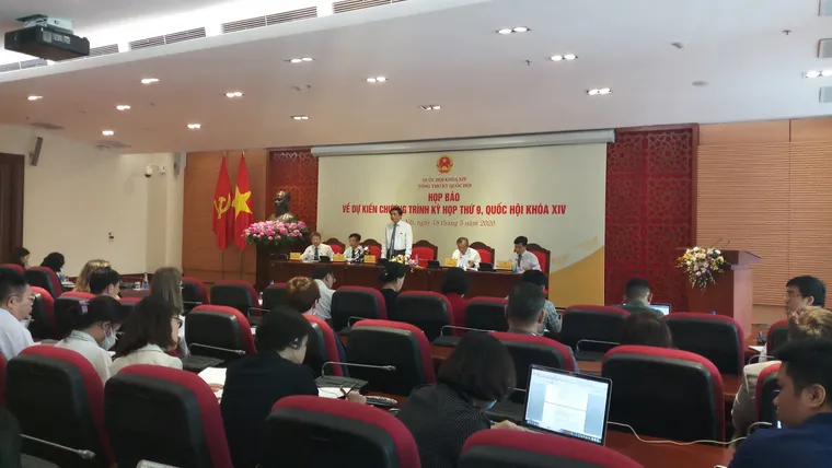 Họp báo dự kiến chương trình kỳ họp Quốc hội thứ 9, Quốc hội khóa XIV